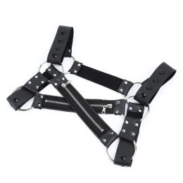 Adult products men's leather bondage clothing